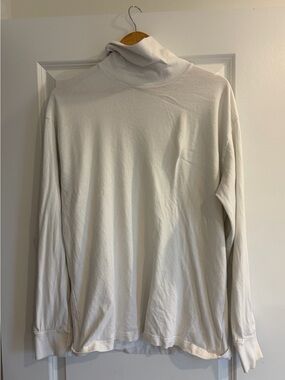 Abercrombie & Fitch White Turtleneck Long Sleeve